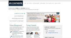 Desktop Screenshot of corpvote.com.au